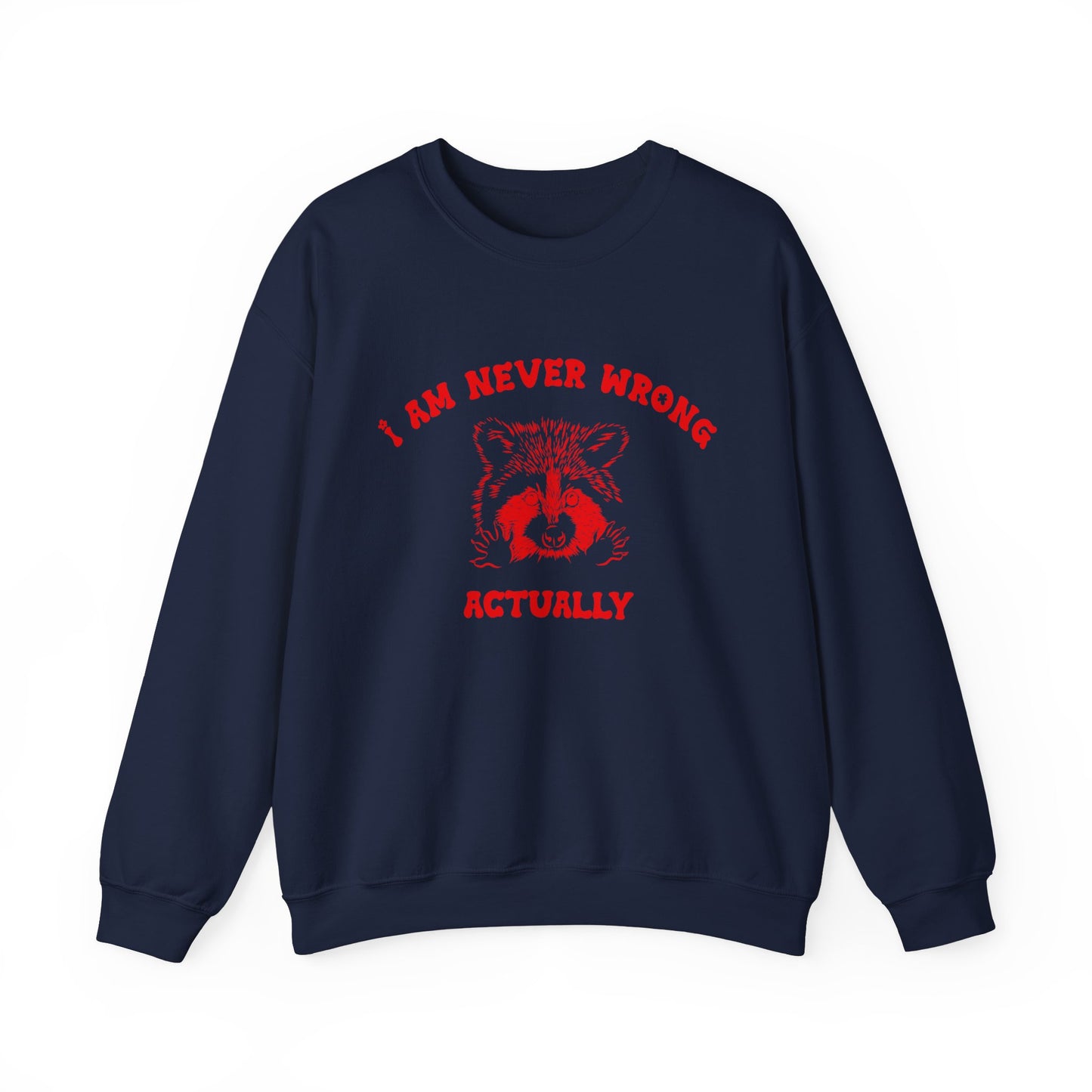 I Am Never Wrong Actually Sweatshirt, Funny Sweatshirt, Funny Meme Sweatshirt, Silly Meme Sweatshirt, Mothers day Sweatshirt, S1587