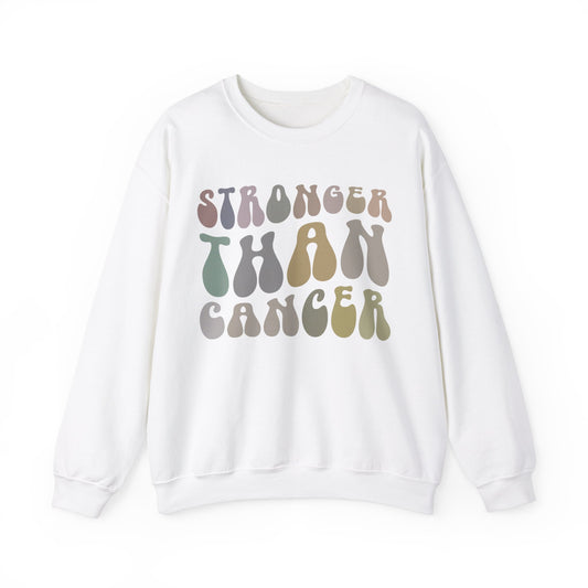 Stronger Than Cancer Sweatshirt, Cancer Warrior Sweatshirt, Cancer Survivor Sweatshirt, Breast Cancer Awareness Sweatshirt, S1460