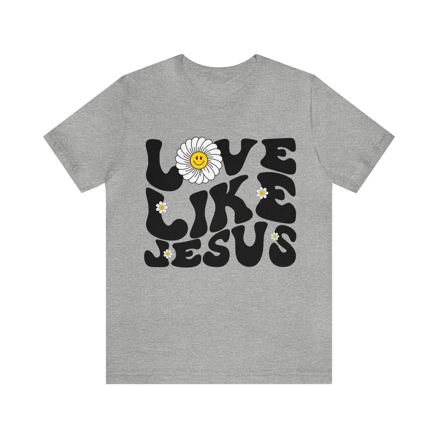 Retro Love Like Jesus Shirt, Cute Jesus Shirt, Women's Christian Clothing, Unisex Crewneck Christian Shirt, T851