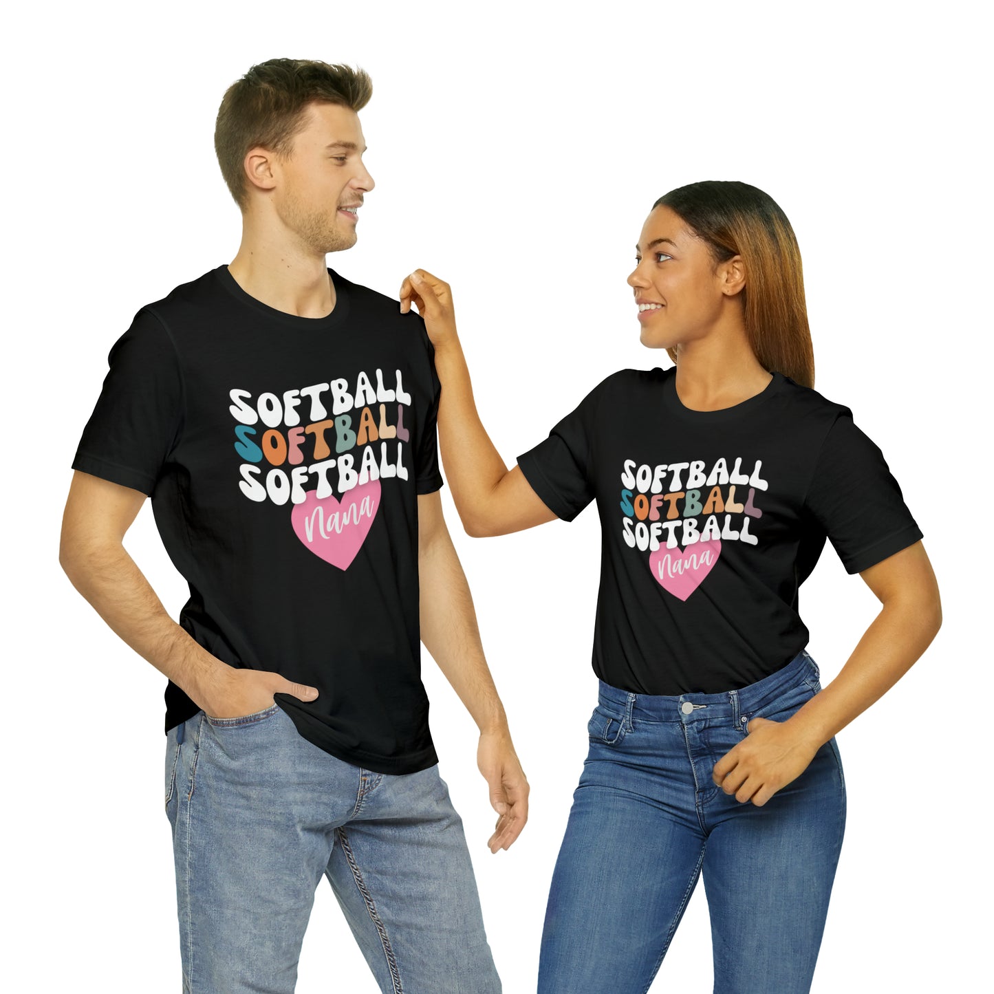 Softball Nana Shirt, Cute Softball Shirt for Grandma, Retro Softball Nana Shirt, Shirt for Nana, T330