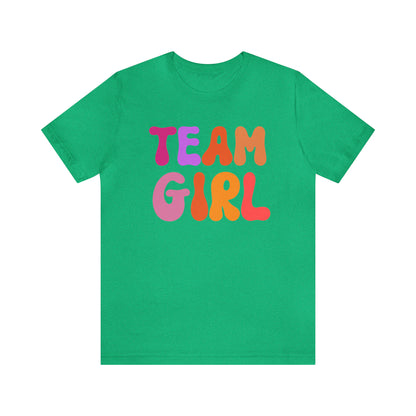 Team Girl Shirt for Gender Reveal, Cute Baby Announcement Shirt for Gender Reveal, Gender Announcement Gift for Her, T446