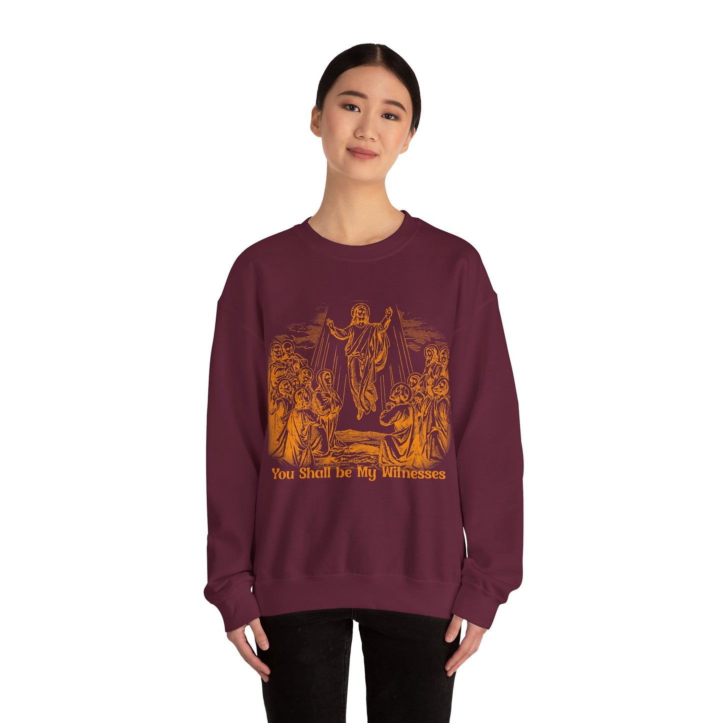 Vintage The Ascent of Jesus Into Heaven On The Fortieth Day After The Resurrection Sweatshirt, Christian gifts, Religious Sweatshirt, S1591