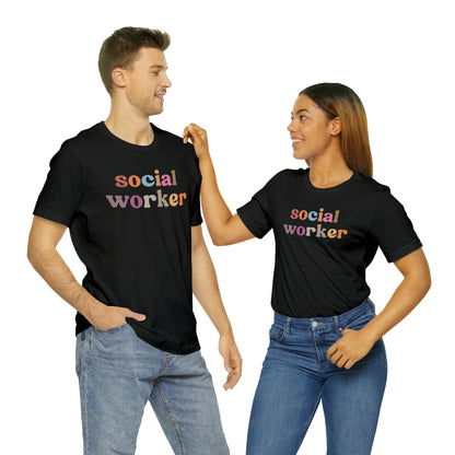 Retro Social Worker Shirt, Social Worker T-shirt for Women, School Social Worker Shirt, Social Worker Gift, T459