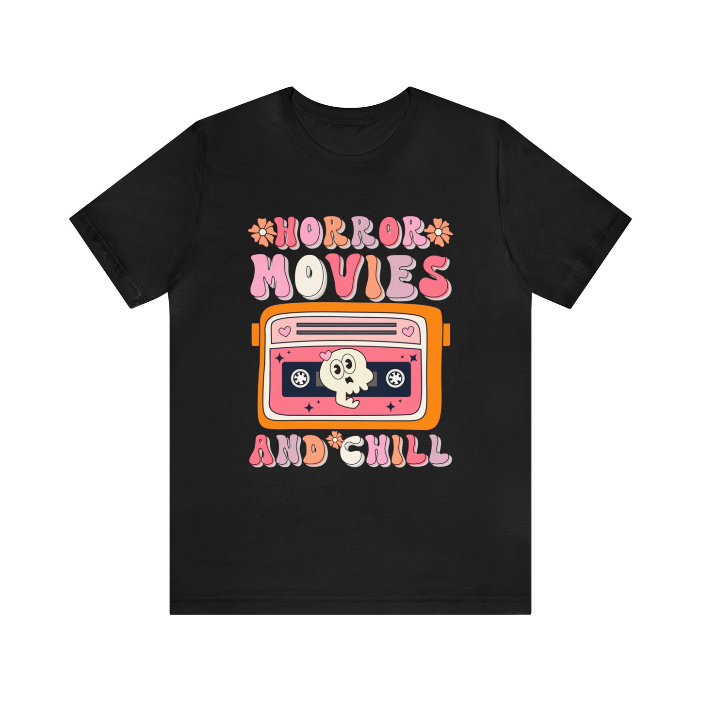 Horror Movies and Chill Shirt, Cute Halloween Gift , Ghost Lover Shirt, Witchcraft Shirt, Spooky Evening Shirt, Halloween Shirt, T715