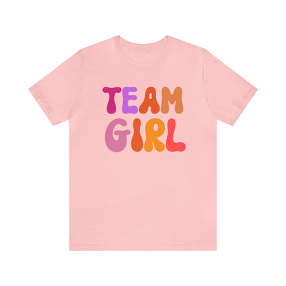 Team Girl Shirt for Gender Reveal, Cute Baby Announcement Shirt for Gender Reveal, Gender Announcement Gift for Her, T446