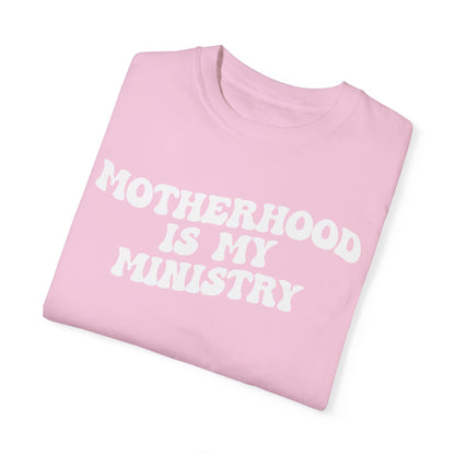 Motherhood Is My Ministry Shirt, Mothers Day Shirt, Motherhood Mom Shirt, Religious Mom Shirt, Cool Mom Shirt, Motherhood Shirt,8 CC1615