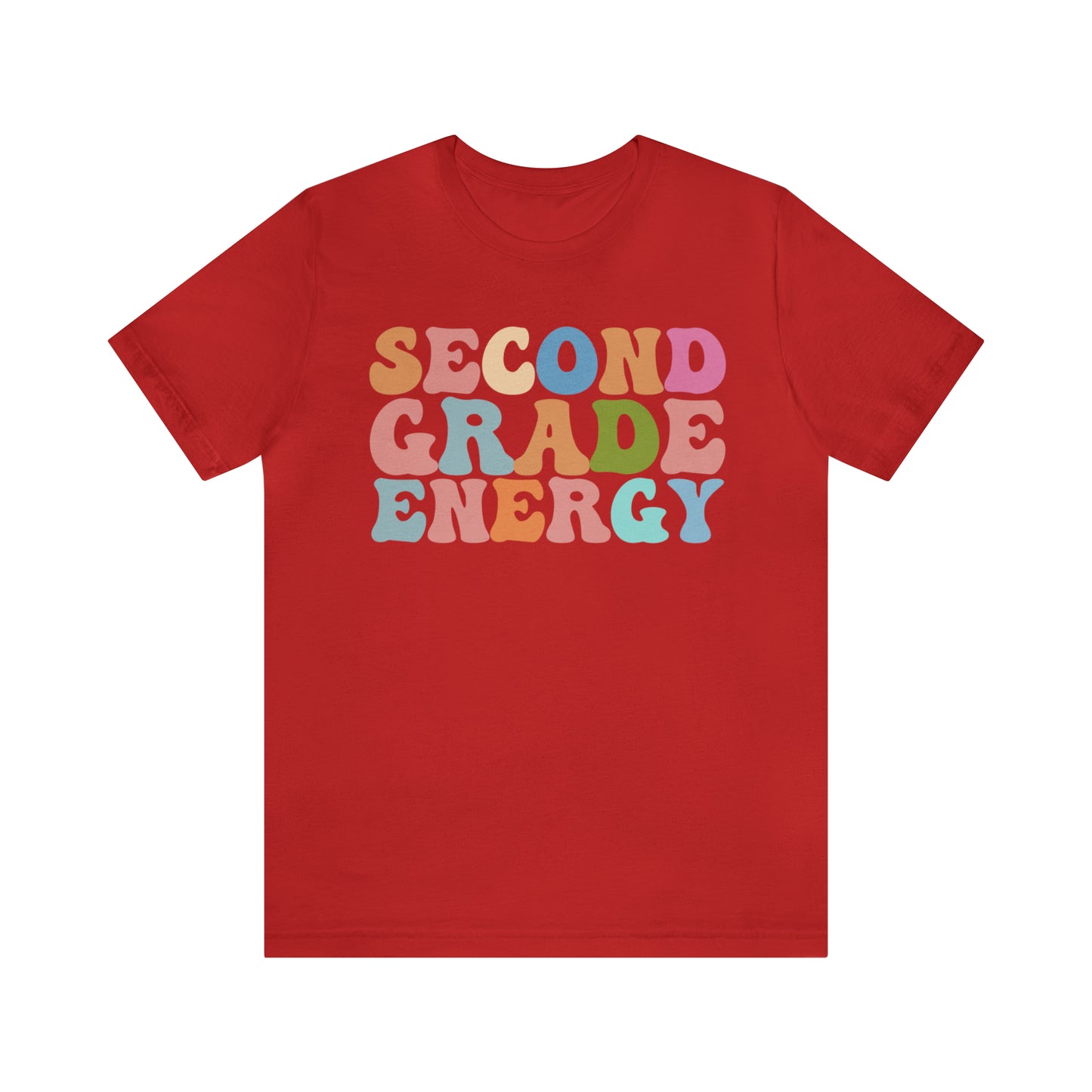 Cute Teacher Shirt, Second Grade Energy Shirt, Shirt for Second Grade, Teacher Appreciation Shirt, Best Teacher Shirt, T492