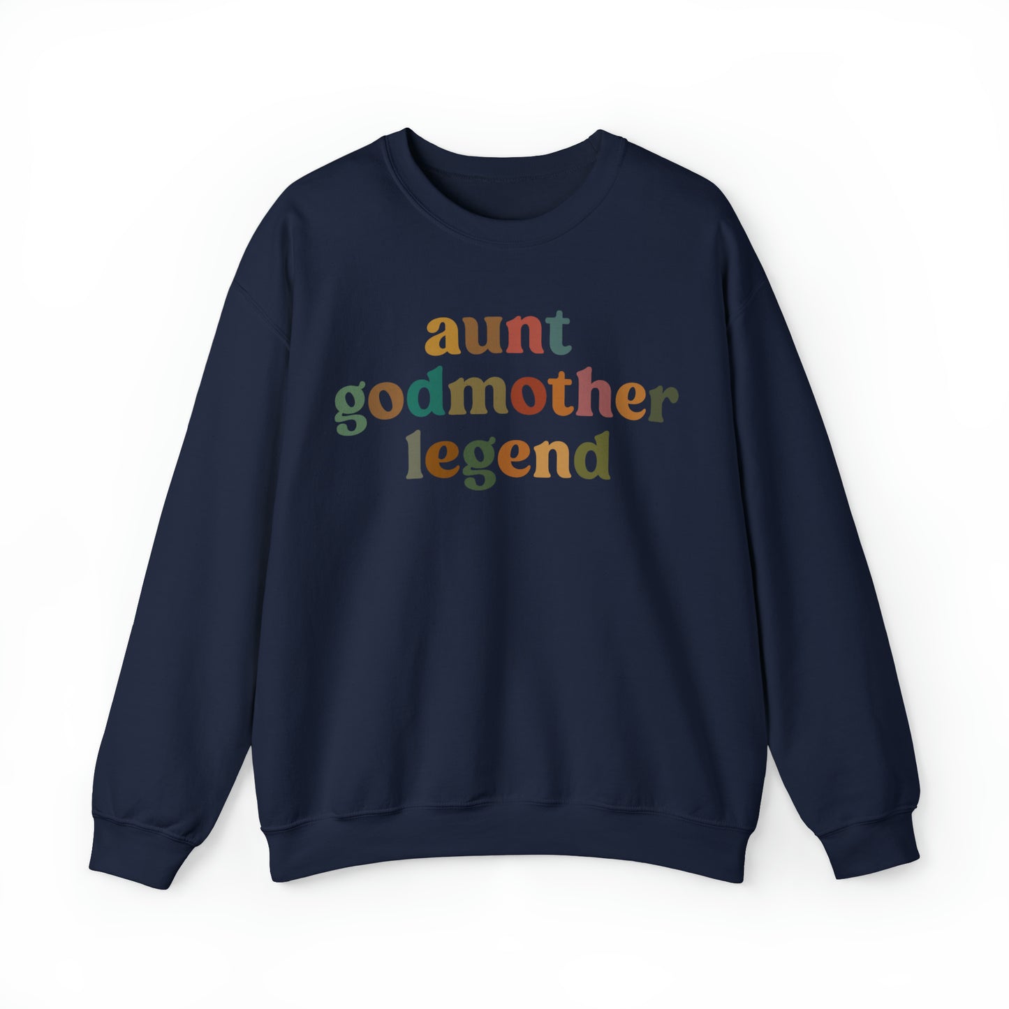 Aunt Godmother Legend Sweatshirt, Cute Godmother Gift from Goddaughter, Godmother Proposal , Retro Godmother Gift for Baptism, S1034