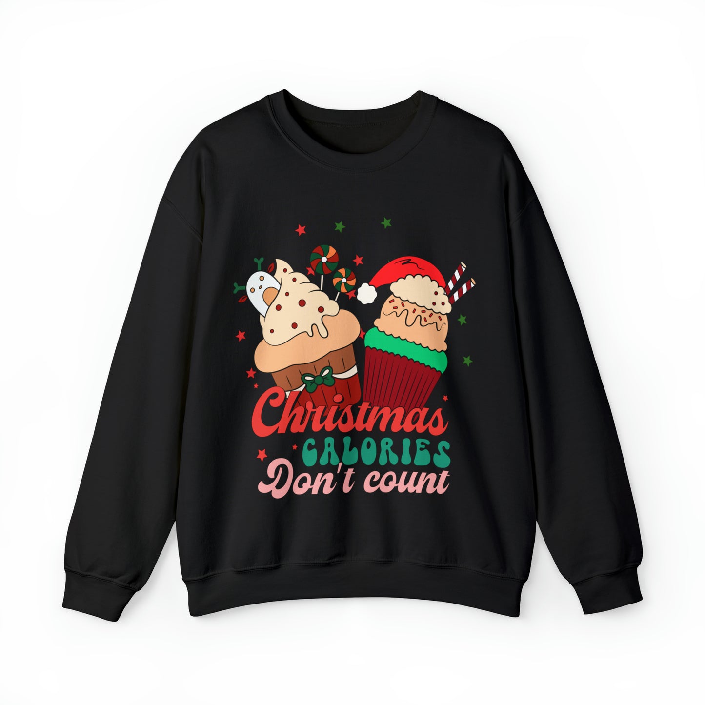 Christmas Calories Don't Count Sweatshirt, Funny Christmas Sweatshirt, Christmas Gift, Xmas calories Sweatshirt, Christmas calories, S871