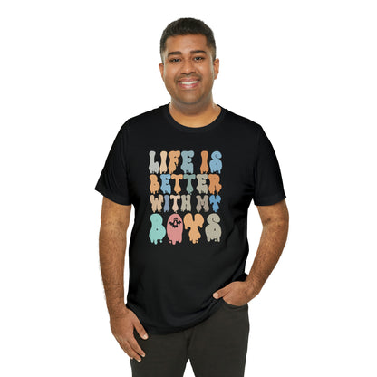 Cute Boy Mom Shirt for Birthday Gift for Mom, Life is better with my boys Shirt for Halloween Gift, T309