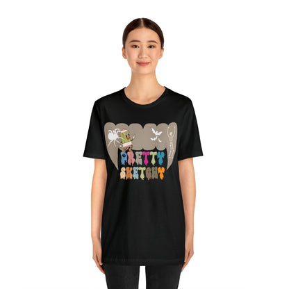 Art Teacher Shirt, Art Lover Gift, Pretty Sketchy Shirt for Halloween Gift , Art Lover Shirt, Gift For Teacher, T310