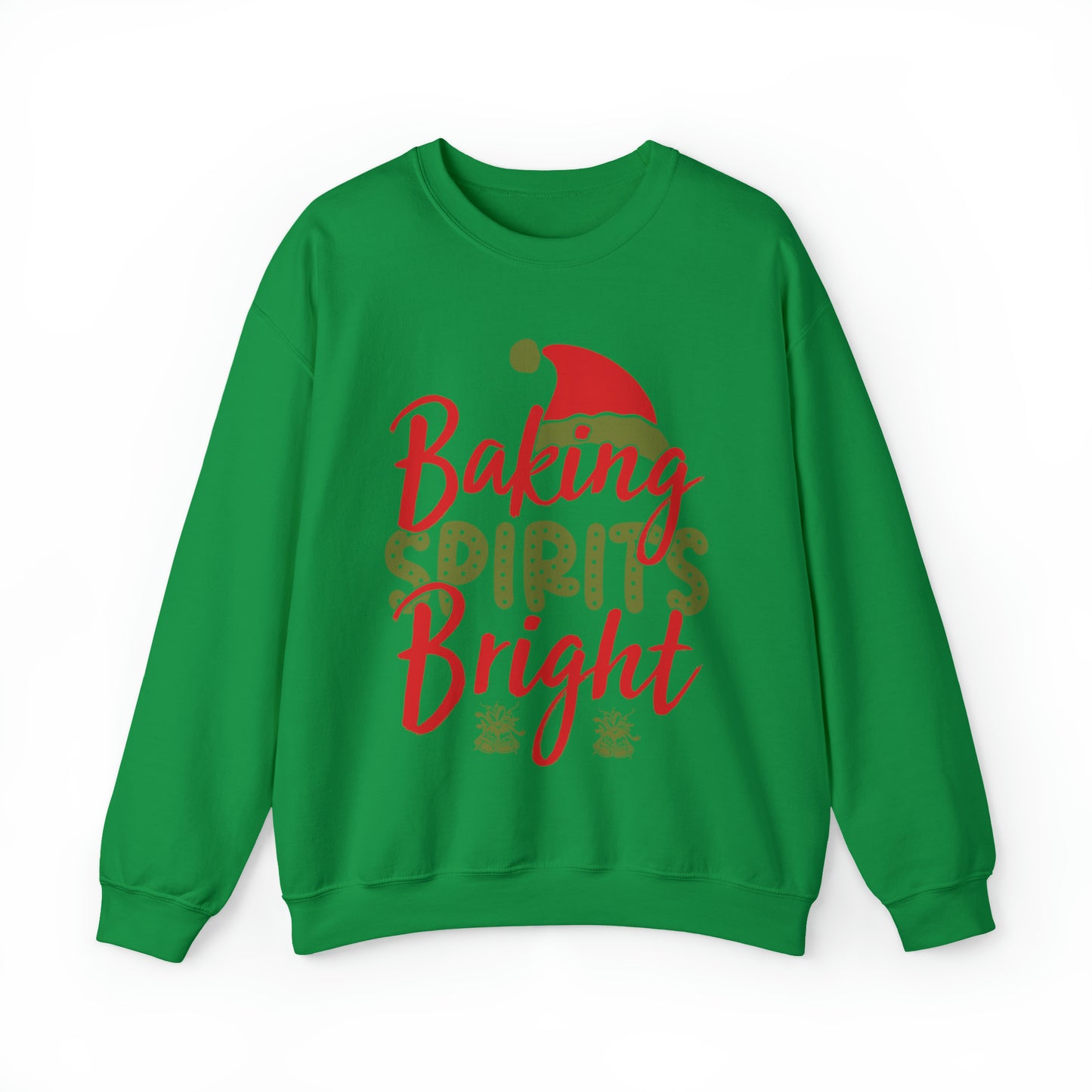 Baking Spirits Bright Sweatshirt, Christmas Cookie Sweatshirt, Funny Baker Sweatshirt, Gift For Cookie Lover, Cute Christmas Cookie, SW927