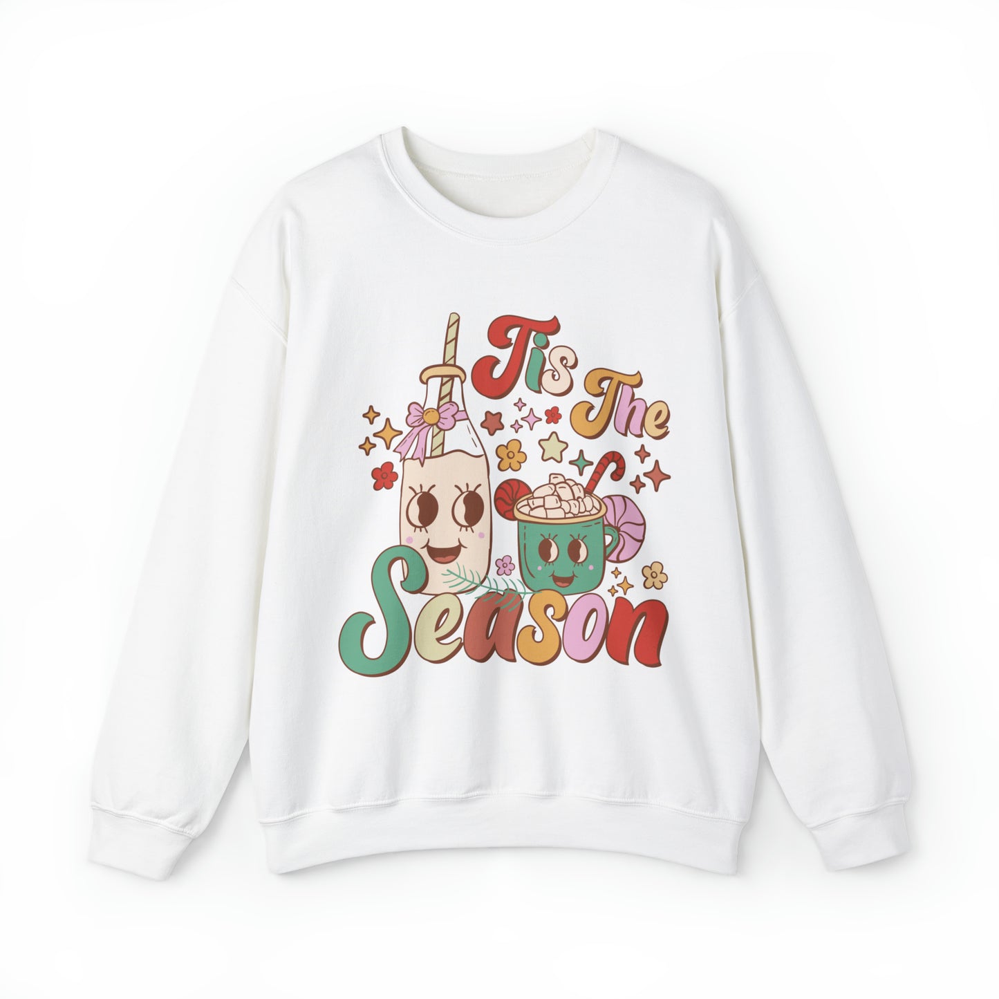 Christmas Tis The Season Sweatshirt, Merry Christmas Shirt, Christmas Tree Sweater, Christmas Tree shirt, Christmas Cake Sweatshirt, S890