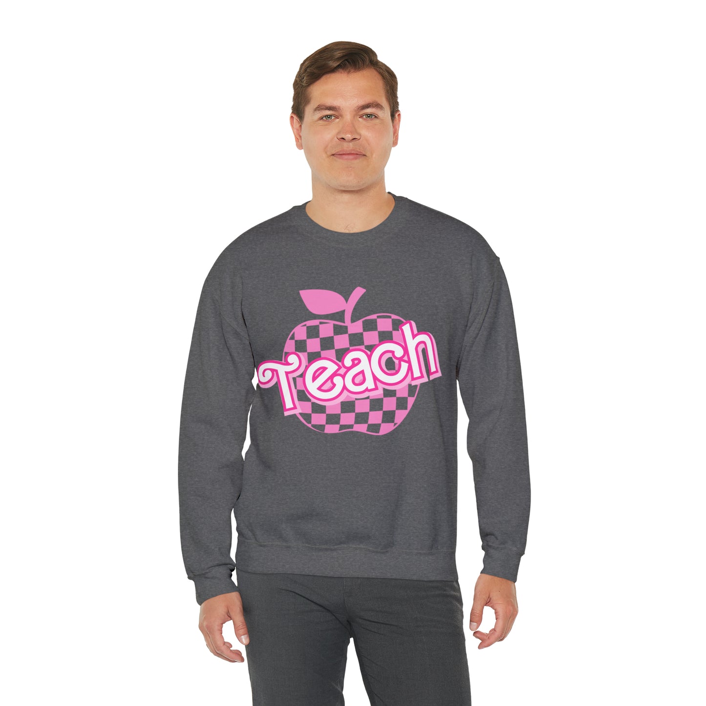 My Job is Teach Sweatshirt, Trendy Teacher Sweatshirt, Retro Back to school, Teacher Appreciation, Checkered Teacher Sweatshirt, S738