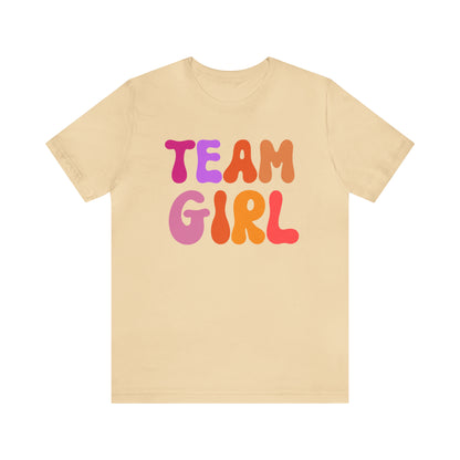 Team Girl Shirt for Gender Reveal, Cute Baby Announcement Shirt for Gender Reveal, Gender Announcement Gift for Her, T446