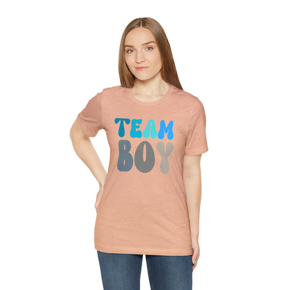 Cute Baby Announcement Shirt for Gender Reveal, Team Boy Shirt for Gender Reveal, Gender Announcement Gift for Her, T398