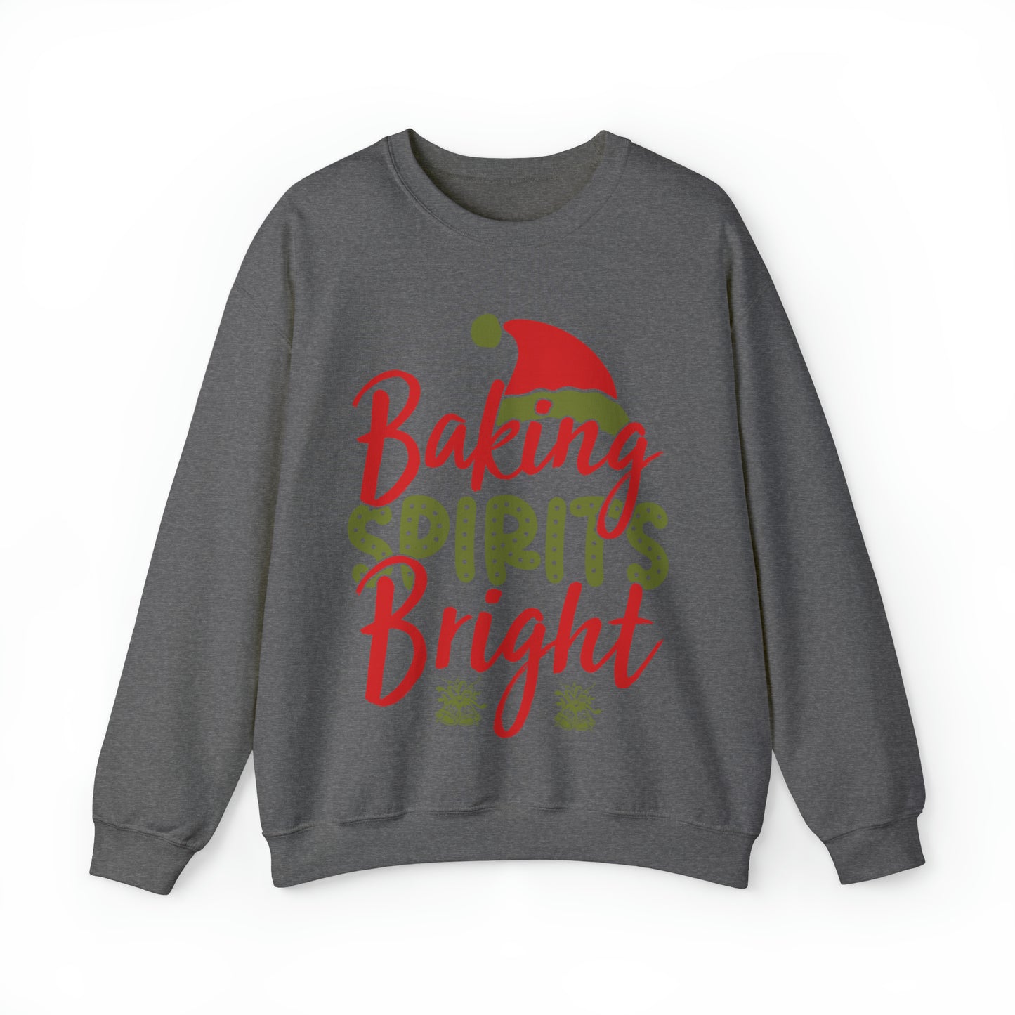 Baking Spirits Bright Sweatshirt, Christmas Cookie Sweatshirt, Funny Baker Sweatshirt, Gift For Cookie Lover, Cute Christmas Cookie, S927