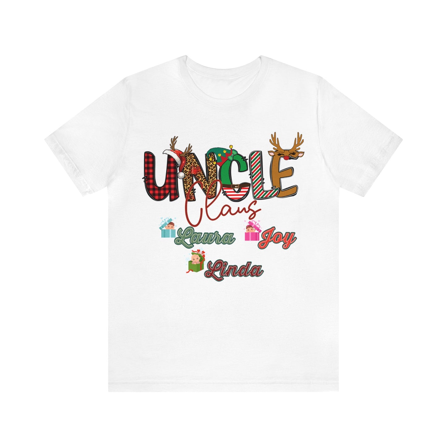 Custom Uncle Claus Shirt, Christmas Uncle tshirt, Christmas Uncle Sweater, Custom Uncle With Names Shirt, Gifts For Uncle, T937