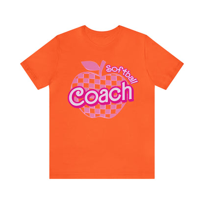 Softball Coach shirt, Pink Sport Coach Shirt, Colorful Coaching shirt, 90s Cheer Coach shirt, Back To School Shirt, Teacher Gift, T822