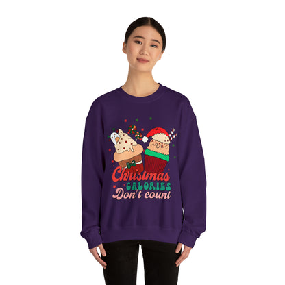 Christmas Calories Don't Count Sweatshirt, Funny Christmas Sweatshirt, Christmas Gift, Xmas calories Sweatshirt, Christmas calories, SW871