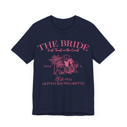 Last Toast on the Coast Beach Bachelorette Party Shirt, Custom Bachelorette Shirts, Bride Shirt, Bridesmaids Shirt, Social Club Shirt, T1604