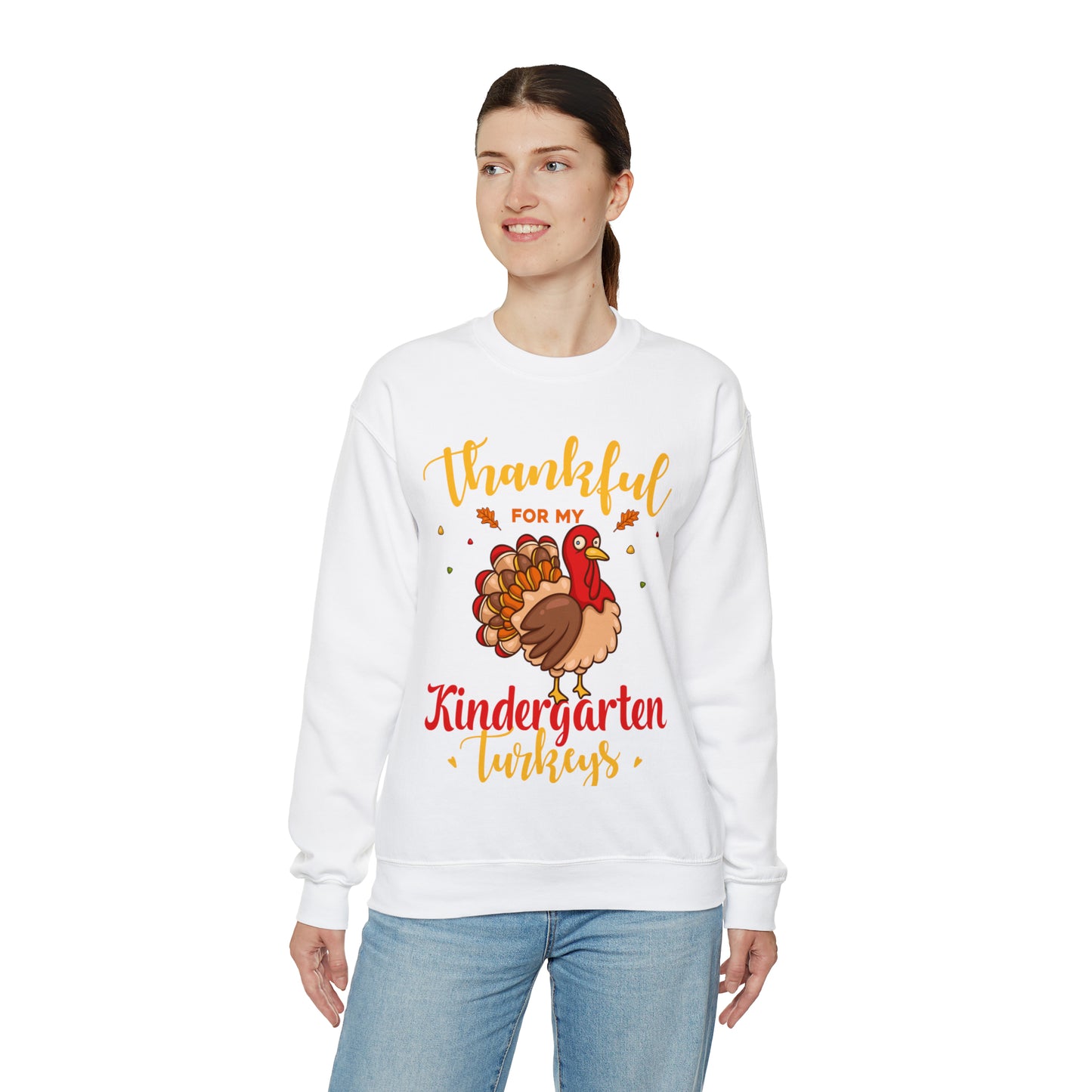 Thankful For My Kindergarten Turkey Sweatshirt, Thanksgiving Dinner Sweatshirt, Family Thanksgiving Shirt, Thanksgiving Turkey Shirt, S860