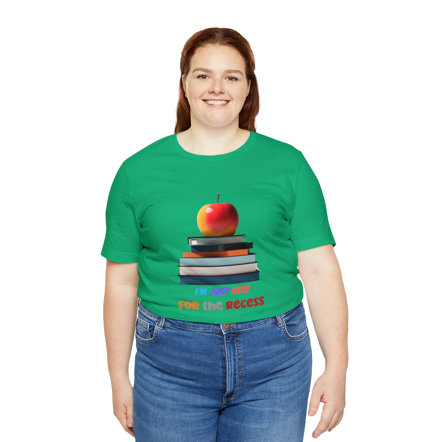 Back to school shirt funny for student, I am just here for the recess, T151