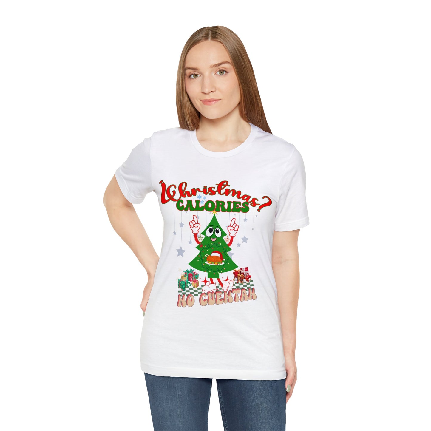 Christmas Calories No Cuentan Shirt, Feliz Navidad Shirt, Christmas Gifts, New Year Shirt, Spanish Christmas Shirt, Holiday Sweaters, T874