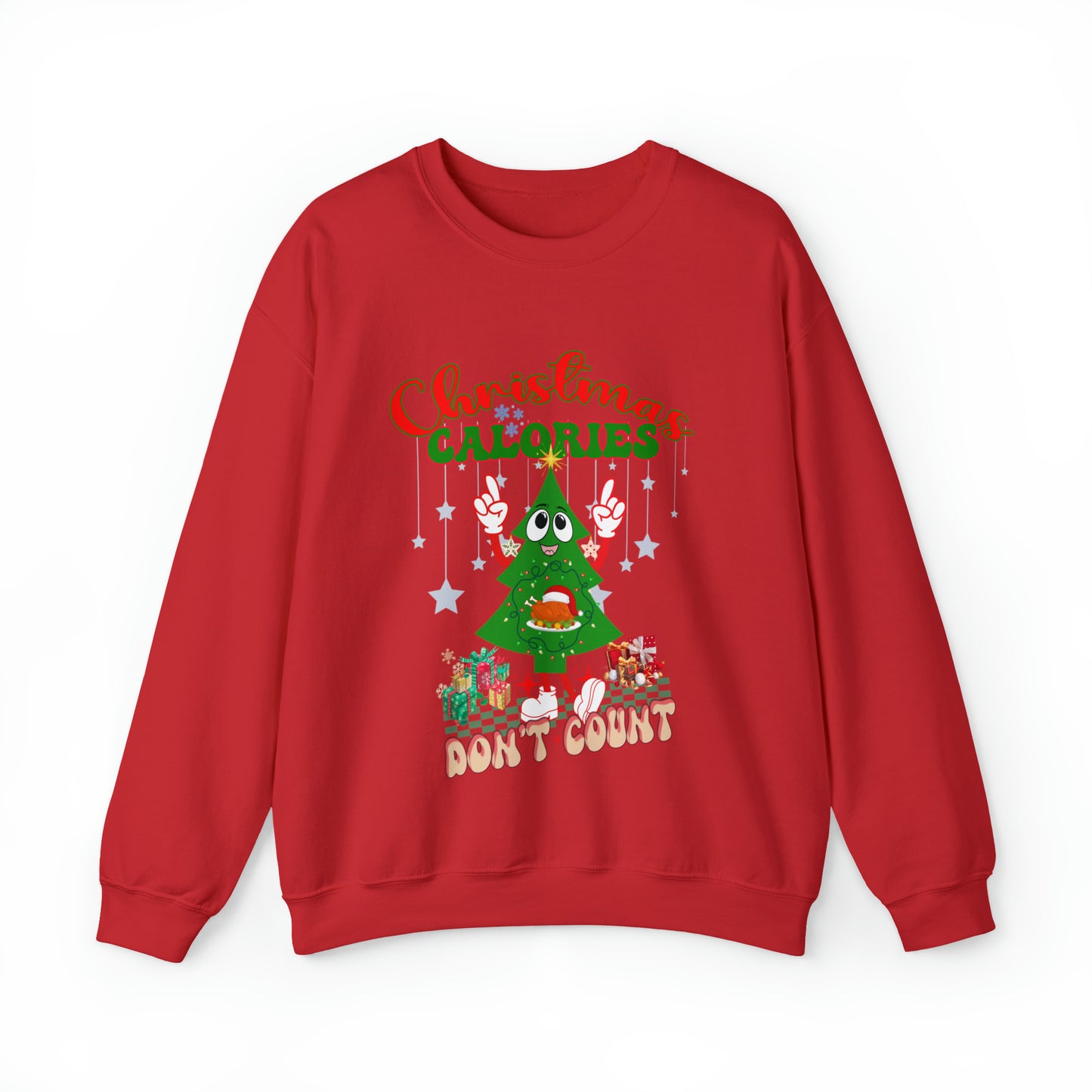 Christmas Calories Don't Count Sweatshirt, Funny Christmas Sweatshirt, Christmas Gift, Xmas calories Sweatshirt, Christmas calories, S873