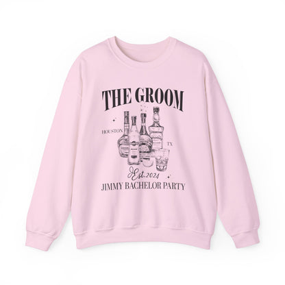 The Groom Bachelor Party Sweatshirt, Groomsmen Sweatshirt Custom Bachelor Party Gifts Funny Bachelor Sweatshirt Group Sweatshirt, 2 S1555 UK