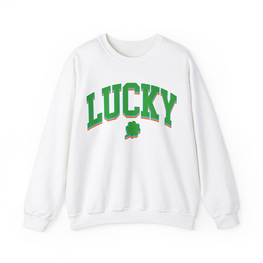 St Patrick's Day Lucky Sweatshirt, Women's St Patty's Sweatshirt, Shamrock Sweatshirt, St Patrick's Day Tee Cute St Pattys Sweatshirt, S1485