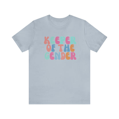 Cute Baby Announcement Shirt for Gender Reveal, Keeper of the Gender Shirt, Gender Reveal Party Tee, T331