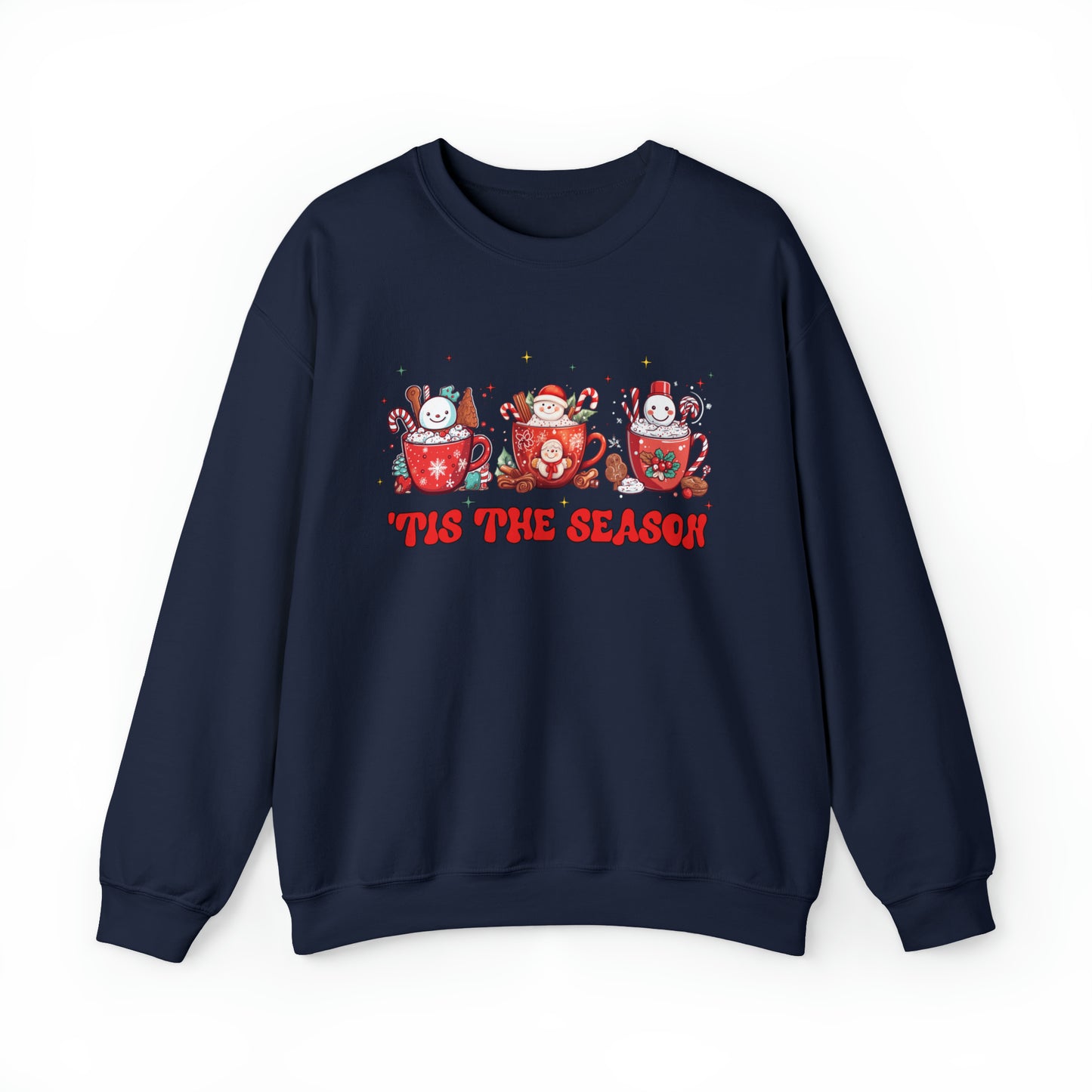 Christmas Tis The Season Sweatshirt, Merry Christmas Shirt, Christmas Tree Sweater, Christmas Tree shirt, Christmas Cake Sweatshirt, S891