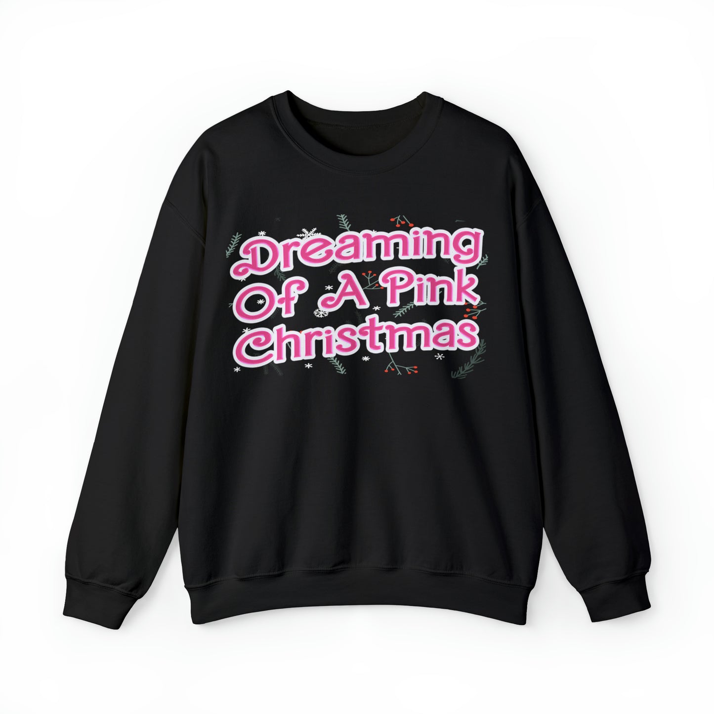 Pink Christmas Sweatshirt, Pink Christmas tree sweatshirt, Pink Doll Christmas, Dreaming of a pink Christmas, Doll sweatshirt, S915