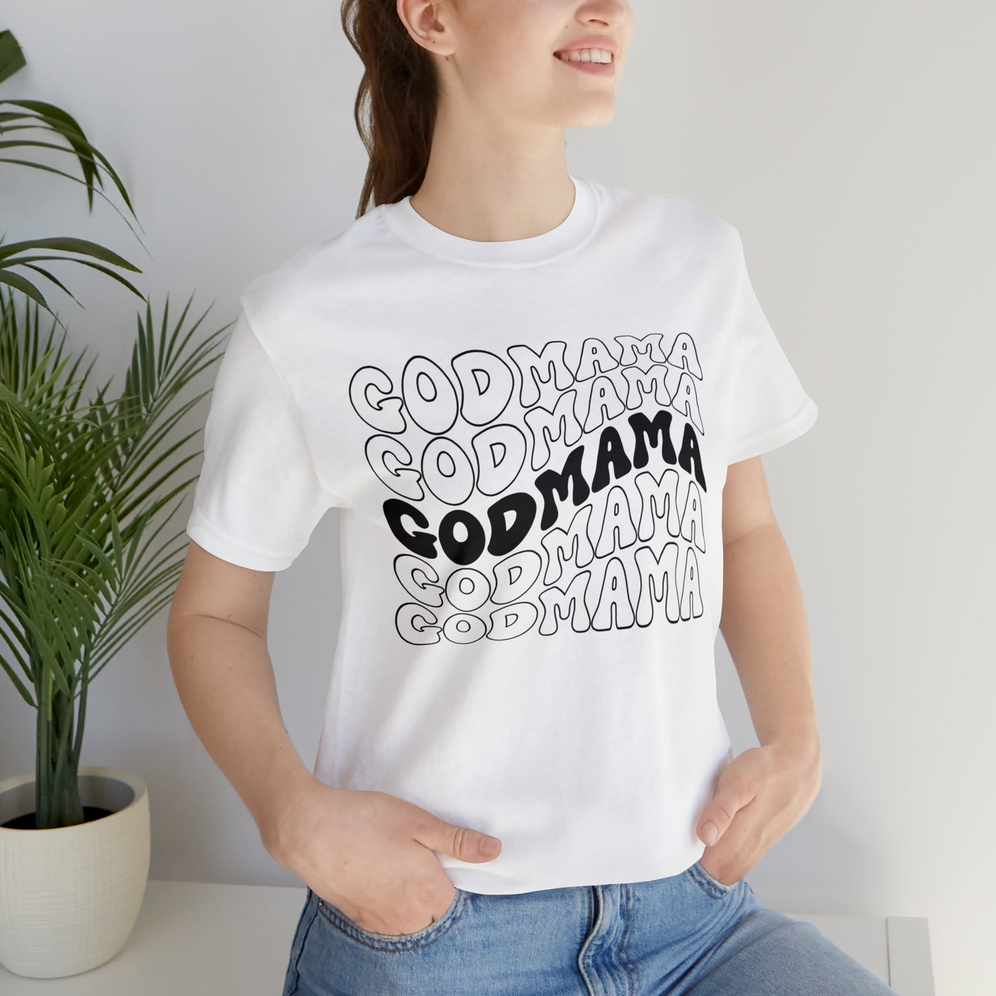 Retro Godmother Shirt for Mother's Day, Godmother Gift from Goddaughter, Cute Godmama Gift for Baptism, God Mother Proposal, T251