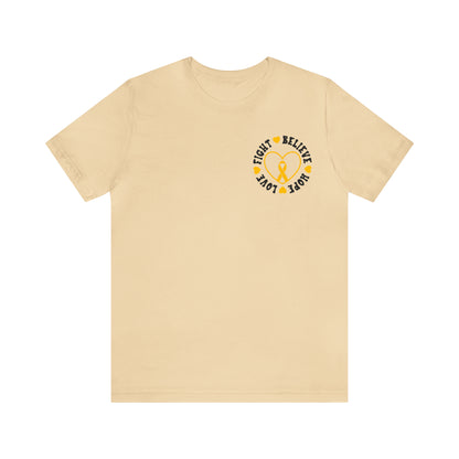 Childhood Cancer Football Shirt, Cancer Survivor Gift, Motivational Shirt, Cancer Fighter Support Shirt, Cancer Warrior, T675