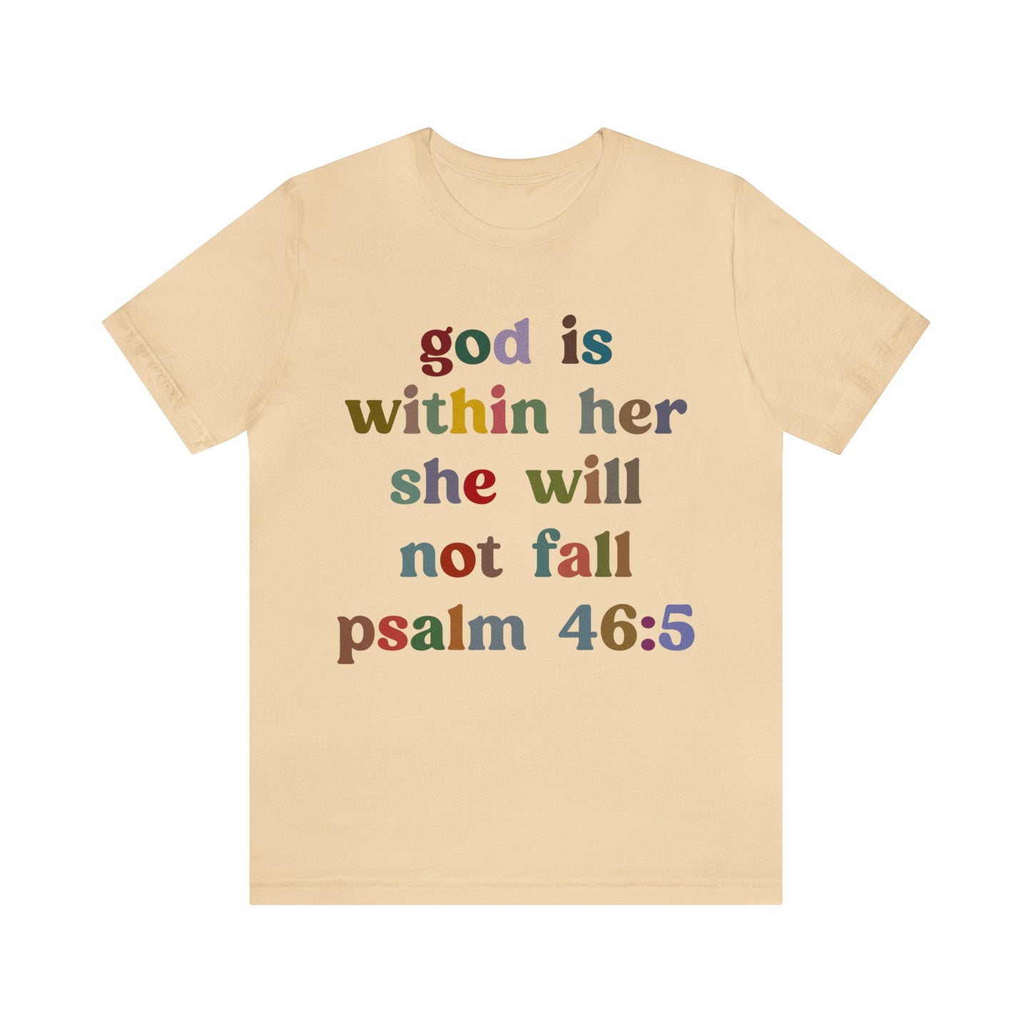 God Is Within Her She Will Not Fall Shirt, Godly Woman Shirt, Religious Women Shirt, Christian Shirt for Mom, Jesus Lover Shirt, T1236