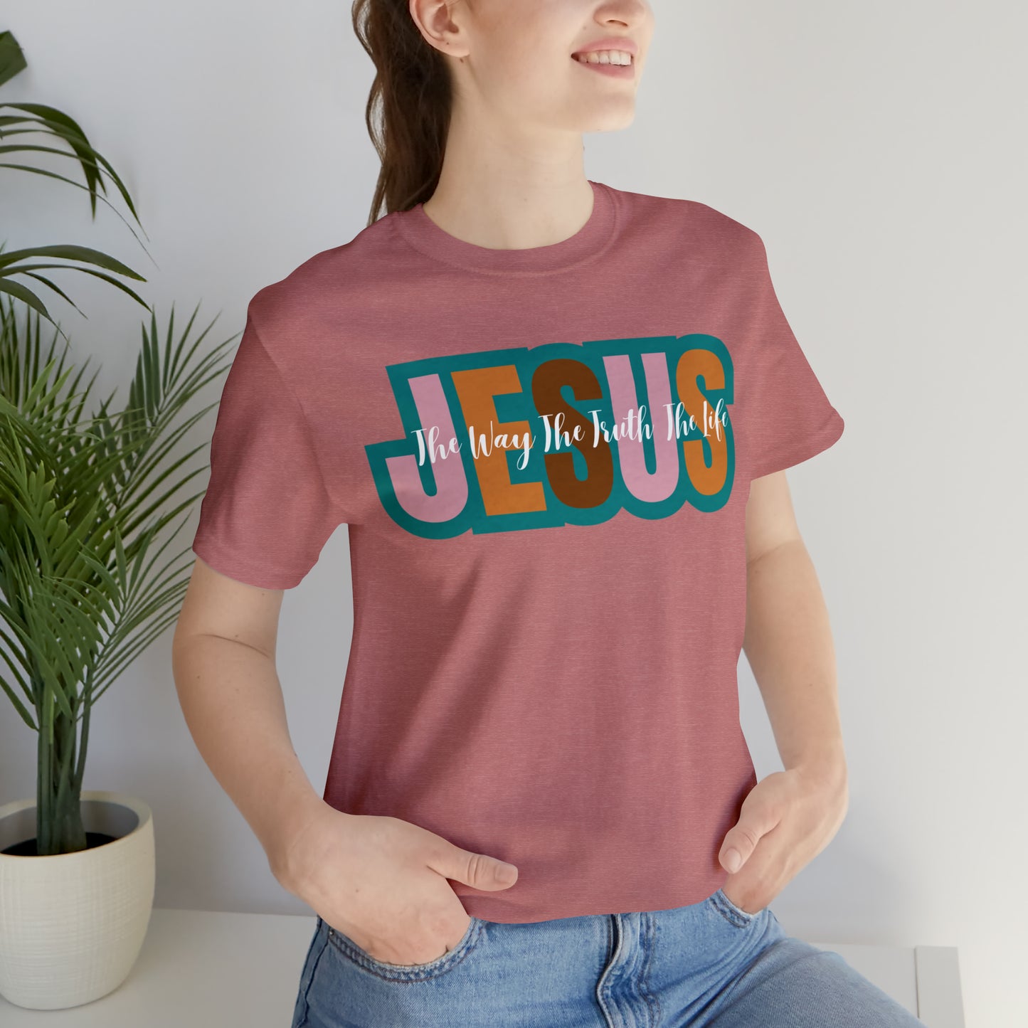 Retro Christian Tshirt, Jesus Tee for Christian Apparel, Christian Shirt for Women, T255