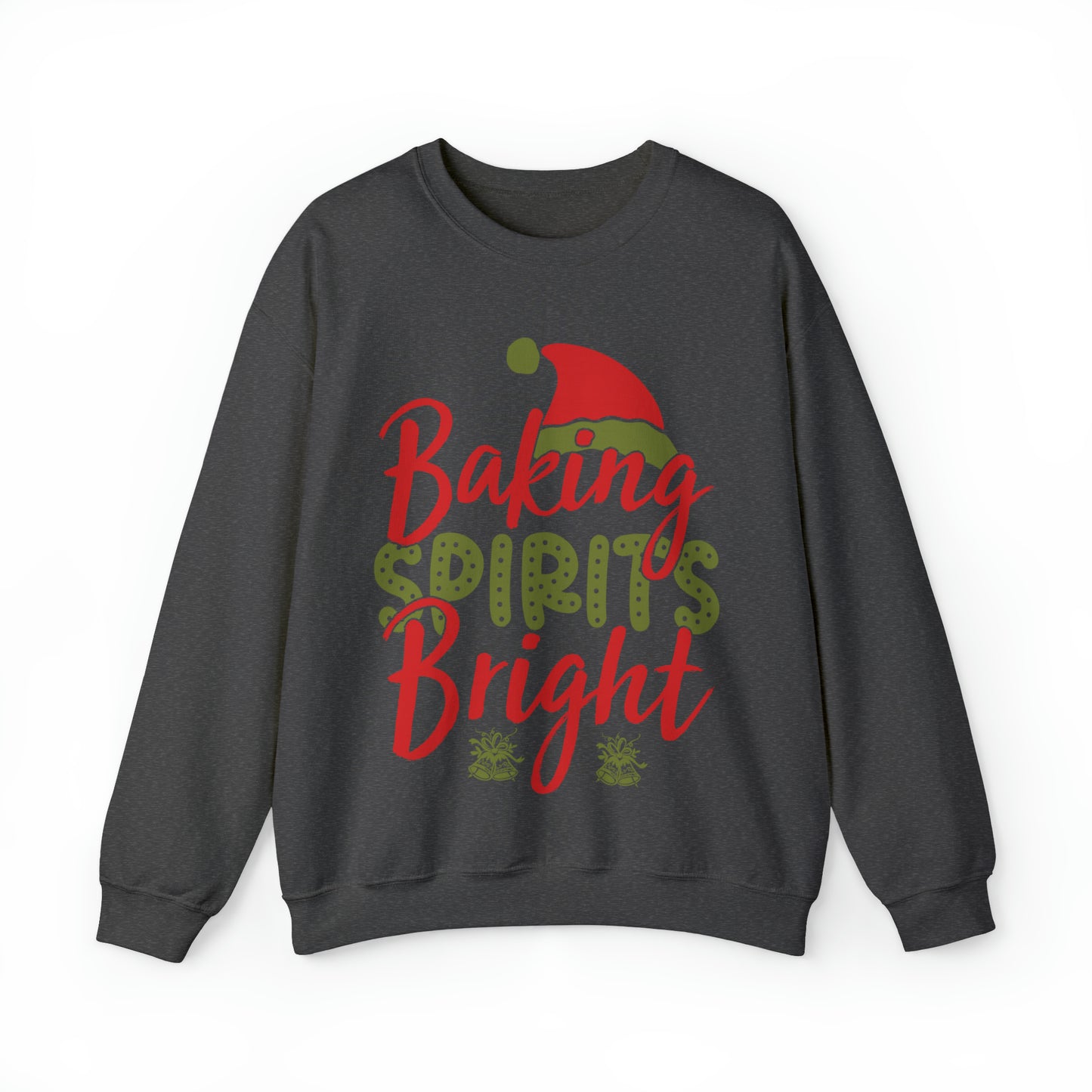 Baking Spirits Bright Sweatshirt, Christmas Cookie Sweatshirt, Funny Baker Sweatshirt, Gift For Cookie Lover, Cute Christmas Cookie, S927