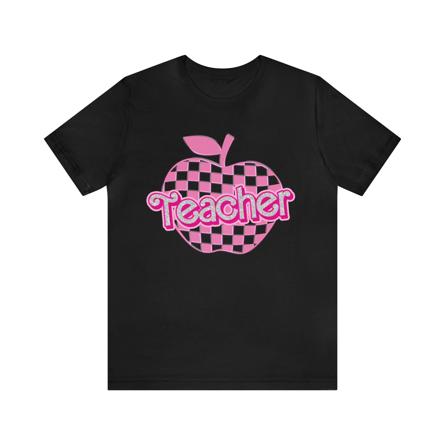 Teacher Shirt, Pink Teacher Shirts, Trendy Teacher Tshirt, Teacher Appreciation Checkered Teacher Tee, Gifts for Teachers, Teacher Era, T793