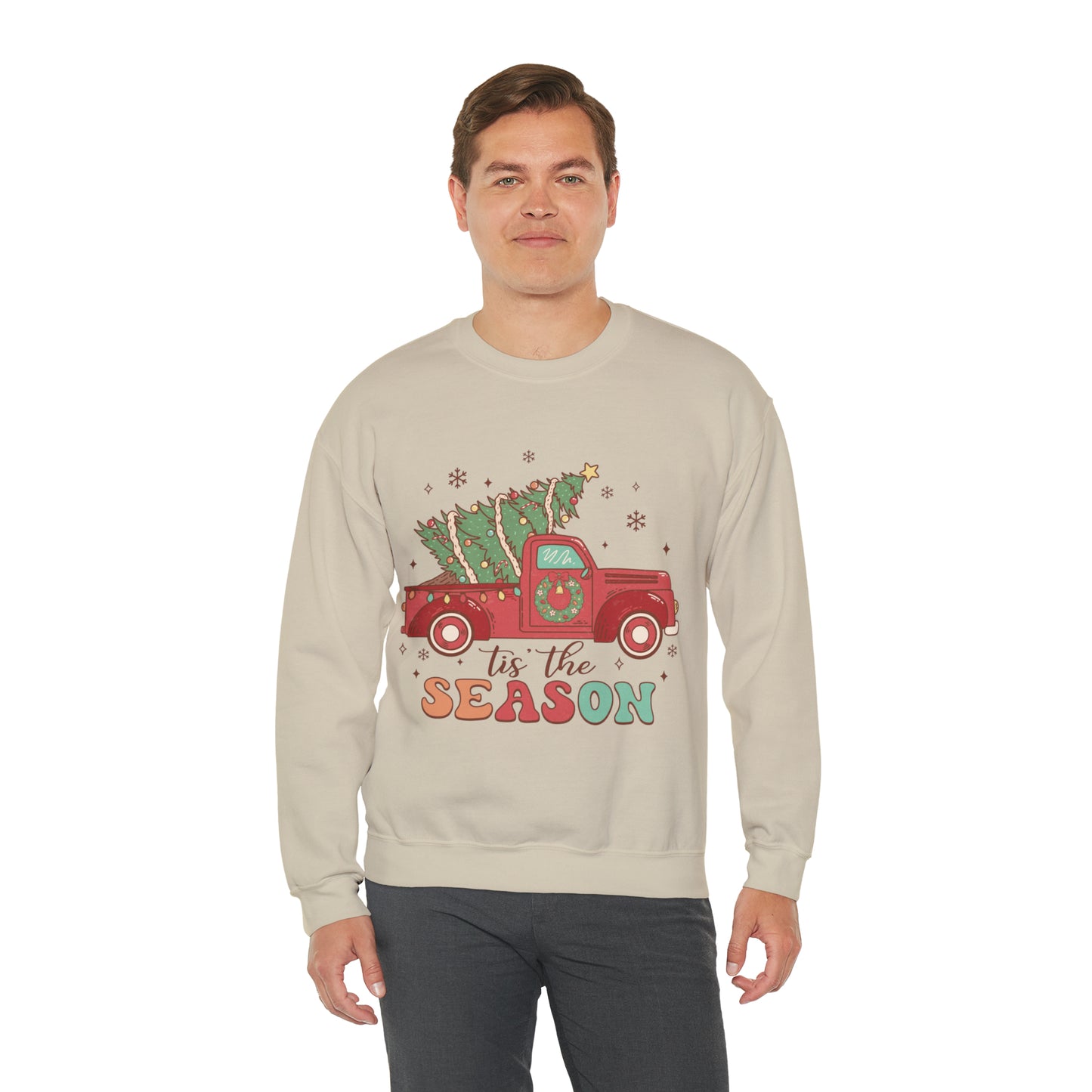 Christmas Tis The Season Sweatshirt, Merry Christmas Shirt, Christmas Tree Sweater, Christmas Tree shirt, Christmas Cake Sweatshirt, S889