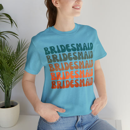 Retro Bridesmaid TShirt, Bridesmaid Shirt for Women, T288