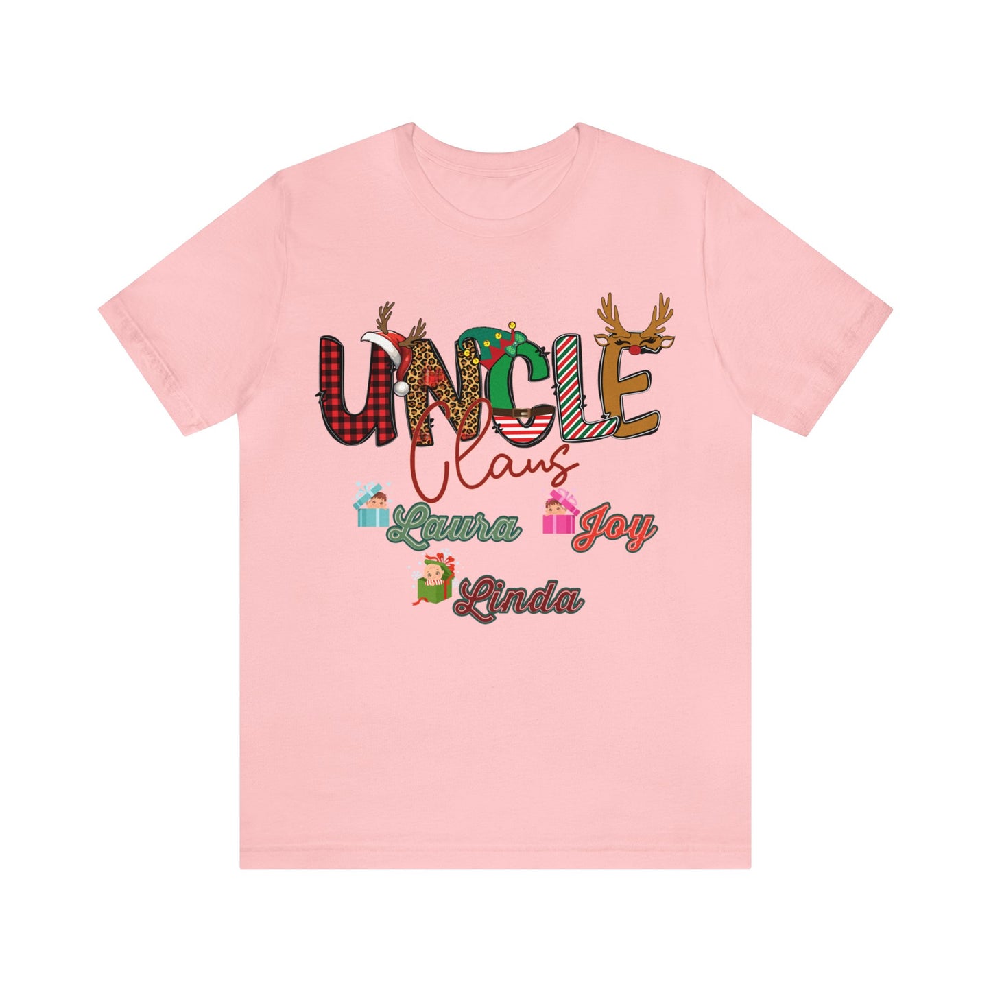 Custom Uncle Claus Shirt, Christmas Uncle tshirt, Christmas Uncle Sweater, Custom Uncle With Names Shirt, Gifts For Uncle, T937