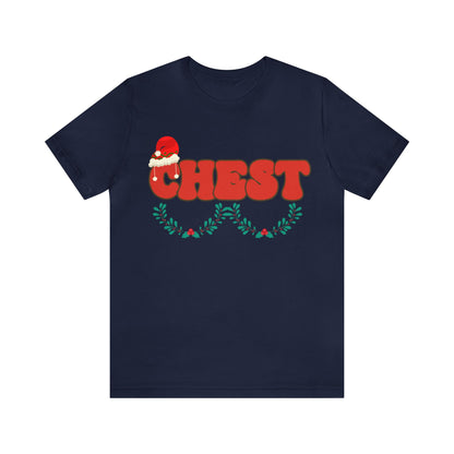 Couple Chest Nuts Shirt, Christmas Holiday T shirt, Christmas Gift for Couples, Funny Matching Christmas Shirt, T950