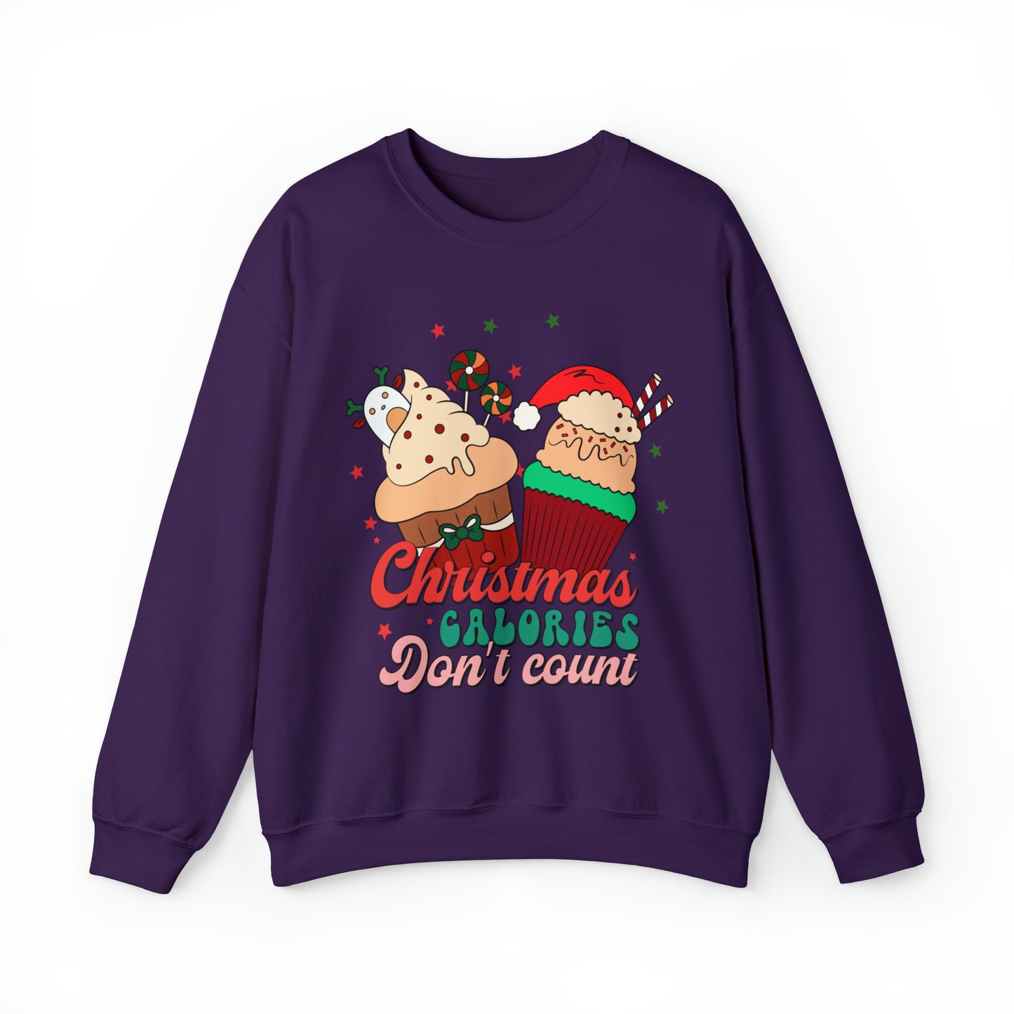 Christmas Calories Don't Count Sweatshirt, Funny Christmas Sweatshirt, Christmas Gift, Xmas calories Sweatshirt, Christmas calories, SW871