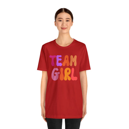 Team Girl Shirt for Gender Reveal, Cute Baby Announcement Shirt for Gender Reveal, Gender Announcement Gift for Her, T446