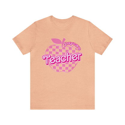 Daycare shirts teacher, Christmas daycare teacher gifts, daycare teacher appreciation gift, Pink Teacher Shirts, Teacher Era, T796