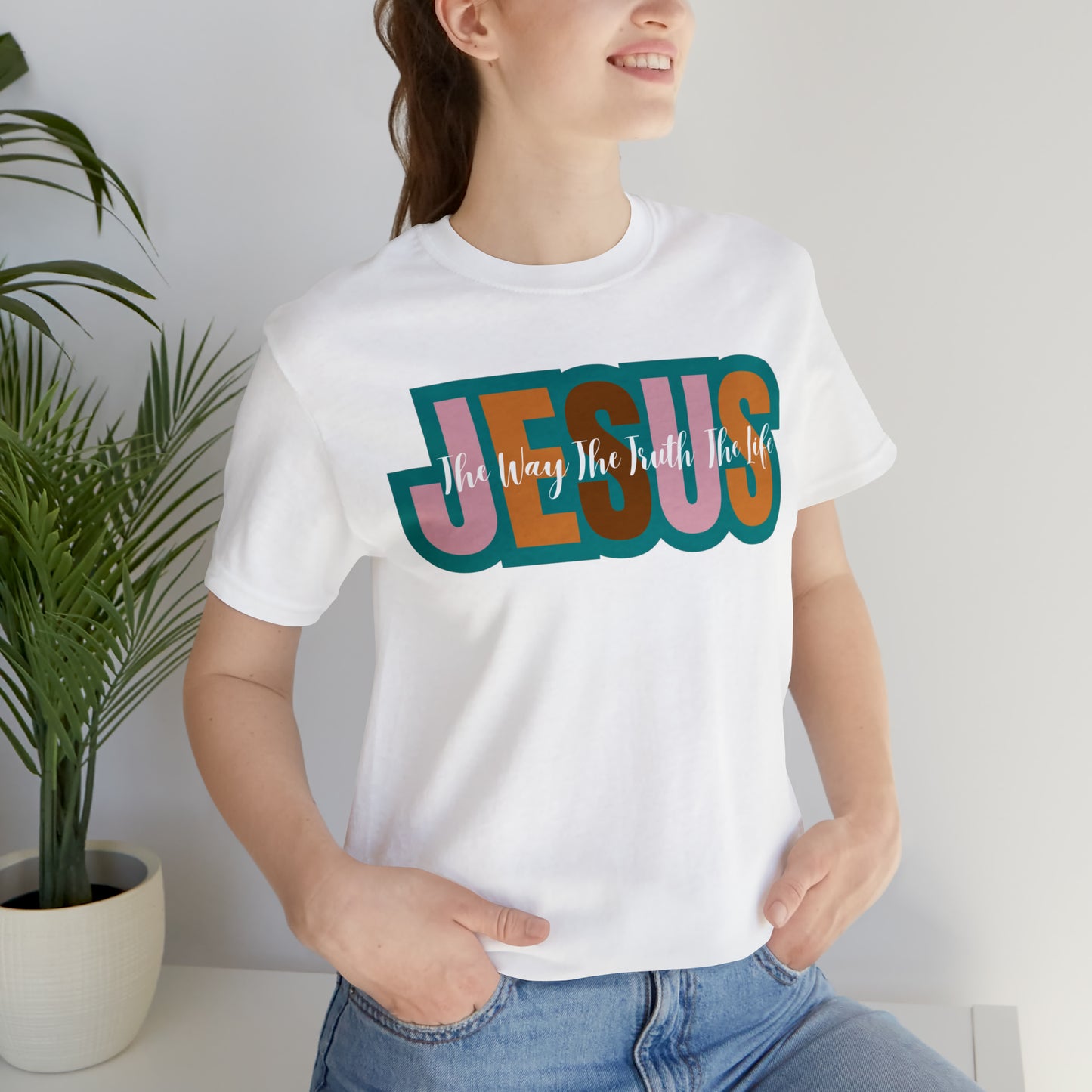 Retro Christian Tshirt, Jesus Tee for Christian Apparel, Christian Shirt for Women, T255