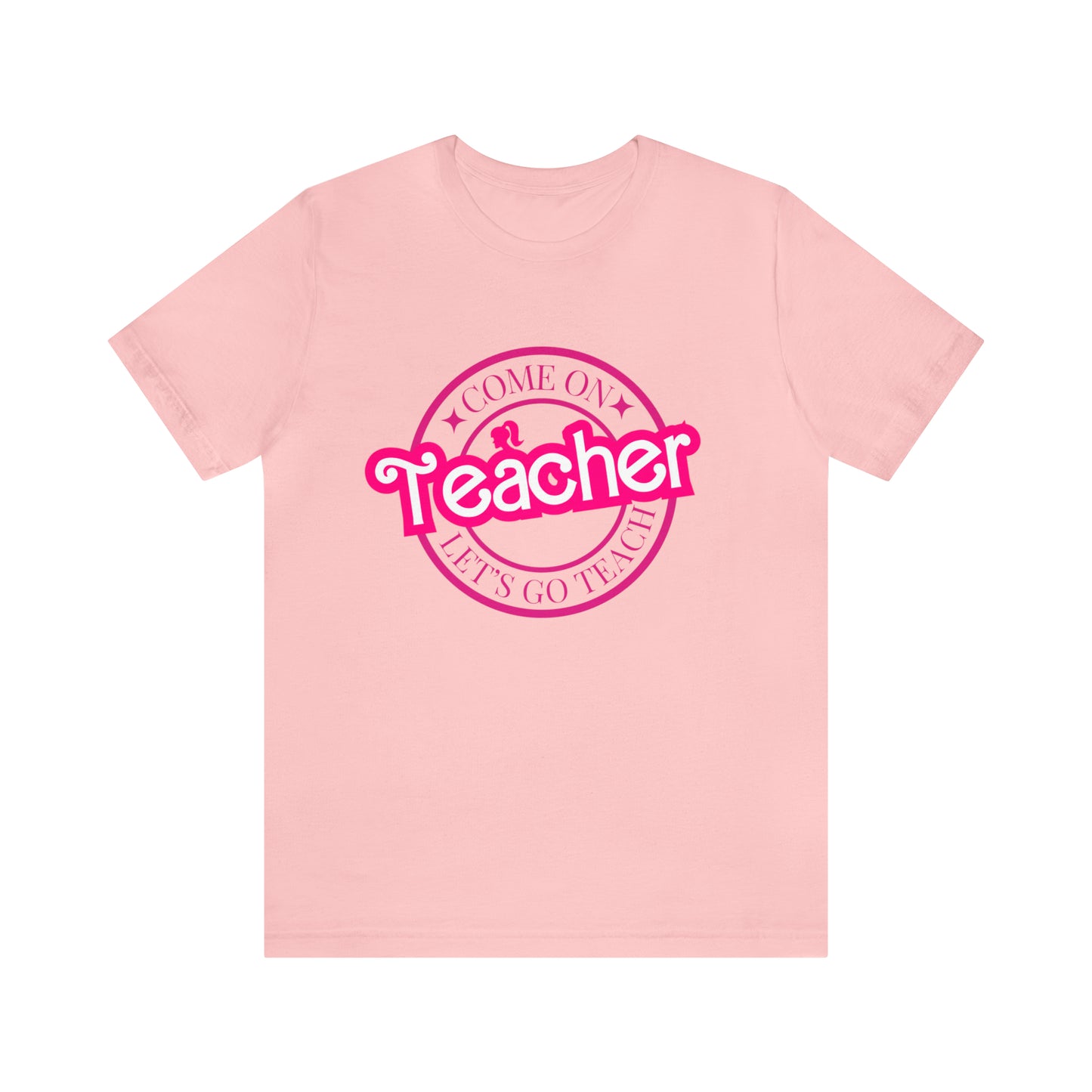 Come On Let's Go Teach Teacher Shirt, Trendy Teacher shirt, Retro Back to school, Teacher Appreciation Checkered Teacher Tee, T722