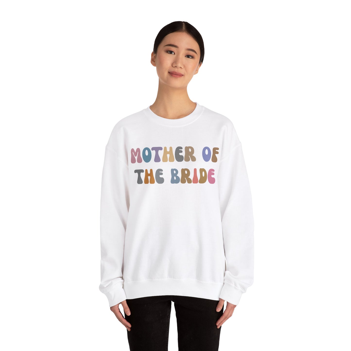 Mother of the Bride Sweatshirt, Cute Wedding Gift from Daughter, Engagement Gift, Retro Wedding Gift for Mom, Bridal Party Sweatshirt S1144